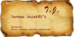 Terhes Jozafát névjegykártya
